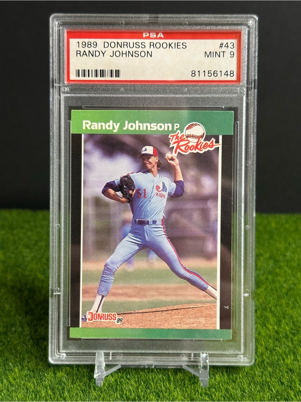Randy Johnson 1989 Donruss Rookies PSA Graded Mint 9.